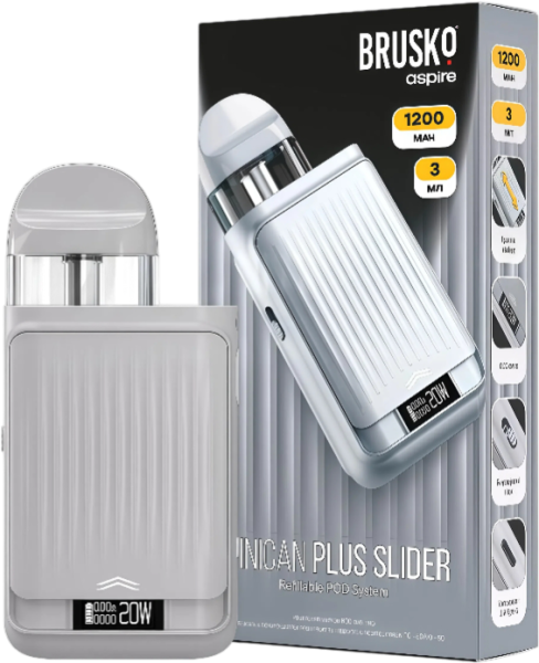 Устройство Brusko Minican Plus Slider (20W, 1200mAh)